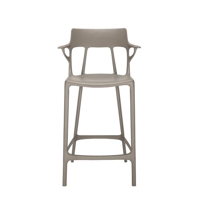 Kartell AI Barstol H65 i Grå - Stilfuld Barstol