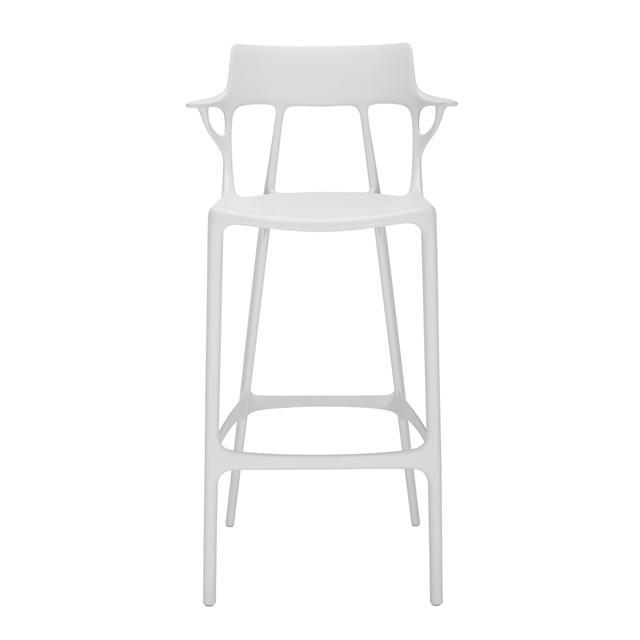 Kartell AI Barstol H75 i Hvid – Elegant Design til Dit Rum!
