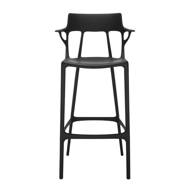 Kartell AI Barstol H75 - Moderne Barstol i Sort
