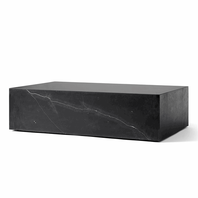 Audo Plinth Soffbord med Marquina Marmor - Elegant Design