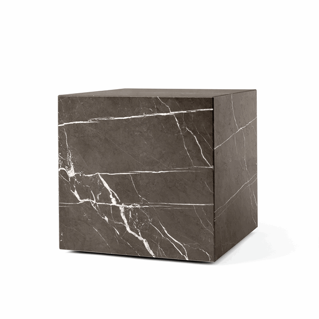 Audo Plint Cubic Soffbord i Grå Kendzo Marmor