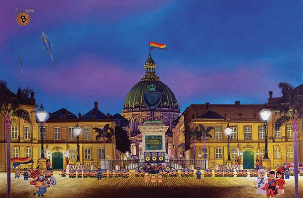 Amalienborg Kunsttryk fra Artpusher - Få det nu!