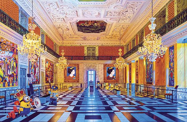 Christiansborg Slot Plakat fra Artpusher - Unik Kunst