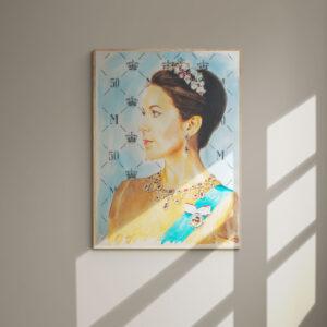 HKH Mary Kunsttryk fra Artpusher – Få den nu!